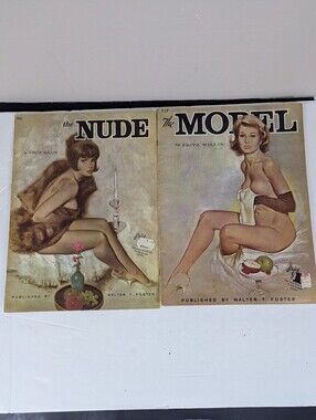 The NUDE and The Model by Fritz Willis How to Draw a Portrait Large Book